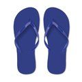 Chanclas de playa con tiras PVC talla M Azul