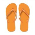 Chanclas de playa con tiras PVC talla M Naranja