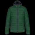 Chaqueta acolchada con capucha Forest Green Xxl