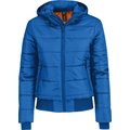 Chaqueta acolchada con capucha mujer Royal Blue / Orange XXL