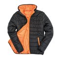 Chaqueta acolchada cortavientos hidrófuga Black / Orange M