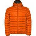 Chaqueta Acolchada Hombre con Capucha NARANJA BERMELLON S