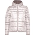 Chaqueta Acolchada Mujer con Capucha Blanco Vintage 2Xl