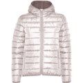 Chaqueta Acolchada Mujer con Capucha Blanco Vintage M