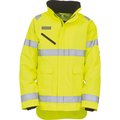 Chaqueta alta visibilidad impermeable con capucha Hi Vis Yellow XXL