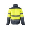 Chaqueta bicolor acolchada con bandas reflectantes