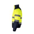 Chaqueta bicolor acolchada con bandas reflectantes