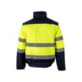Chaqueta bicolor acolchada con bandas reflectantes