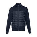 Chaqueta con capucha de tafetán Azul Marino XL