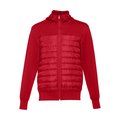 Chaqueta con capucha de tafetán Rojo M