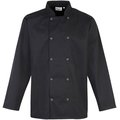 Chaqueta de chef con botones a presión Black M