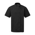 Chaqueta de chef de manga corta Black XL