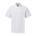 Chaqueta de chef de manga corta White M