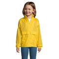 Chaqueta Cortavientos Niño Impermeable con Capucha Dorado 13 Años