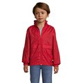 Chaqueta Cortavientos Niño Impermeable con Capucha Rojo 10 Años