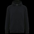 Chaqueta con cremallera y capucha Black S