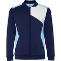 Chaqueta deportiva con cremallera y bolsillos laterales Celeste/Marino L