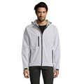 Chaqueta Hombre Impermeable con Forro Polar Blanco 3Xl