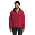 Chaqueta Hombre Impermeable con Forro Polar Rojo Chili XS