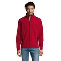 Chaqueta Hombre Softshell con Forro Polar Rojo Chili L