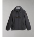 Chaqueta impermeable con capucha Dark Grey Solid L