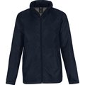 Chaqueta impermeable cortavientos con forro micropolar Navy S