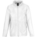 Chaqueta impermeable cortavientos con forro micropolar White XL