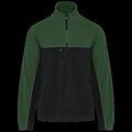 Chaqueta micropolar bicolor Black / Forest Green L