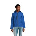 Chaqueta mujer impermeable con capucha Azul Royal Xxl