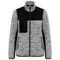 Chaqueta mujer con softshell hidrófugo Light Grey Melange / Black 3Xl