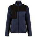 Chaqueta mujer con softshell hidrófugo Navy Melange / Black Xl
