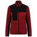 Chaqueta mujer con softshell hidrófugo Red Melange / Black 3Xl