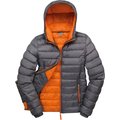 Chaqueta nylon acolchada mujer Grey / Orange S
