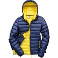 Chaqueta nylon acolchada mujer Navy / Yellow Xs