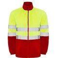Chaqueta Polar Alta Visibilidad ROJO LABORAL/AMARILLO FLÚOR 3XL
