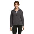 Chaqueta Polar Mujer con Bolsillos Gris Carbón L