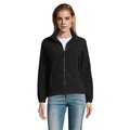 Chaqueta Polar Mujer con Bolsillos Negro/ Negro Opaco L