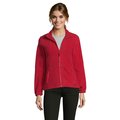 Chaqueta Polar Mujer con Bolsillos Rojo M