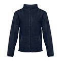 Chaqueta Polar Unisex con Cremallera Azul Marino L