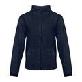 Chaqueta Polar Unisex con Cremallera Azul Marino XXL