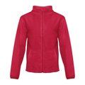 Chaqueta Polar Unisex con Cremallera Rojo XXL