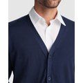 Chaqueta Punto Hombre de Botones Cuello V