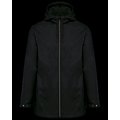 Chaqueta recta con capucha unisex Black L