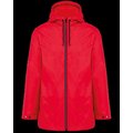 Chaqueta recta con capucha unisex Red 4XL