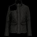 Chaqueta de rombos acolchada para hombre Black XXL
