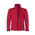 Chaqueta de soft shell impermeable con bolsillos de cremallera Roj XL