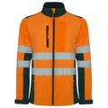 Chaqueta Softshell Alta Visibilidad Cuello Alto MARINO/NARANJA FLUOR M