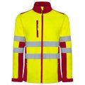 Chaqueta Softshell Alta Visibilidad Cuello Alto ROJO LABORAL/AMARILLO FLÚOR M