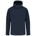 Chaqueta softshell con capucha extraíble Navy XXL