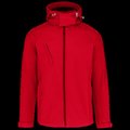 Chaqueta softshell con capucha extraíble Red M
